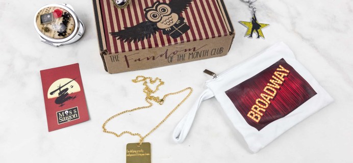 Fandom of the Month Club August 2017 Subscription Box Review & Coupon