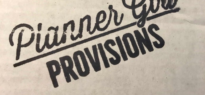Planner Girl Provisions August 2017 Subscription Box Review