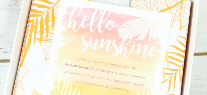 Amazon Luxury Sun Care Sample Box Review August 2017