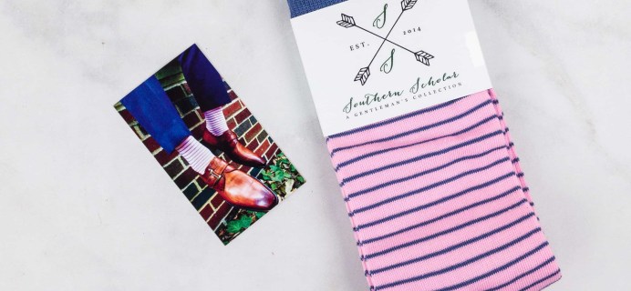 Southern Scholar Men’s Sock Subscription Box Review & Coupon – August 2017