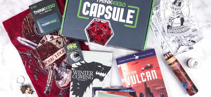 ThinkGeek Capsule July 2017 Subscription Box Review
