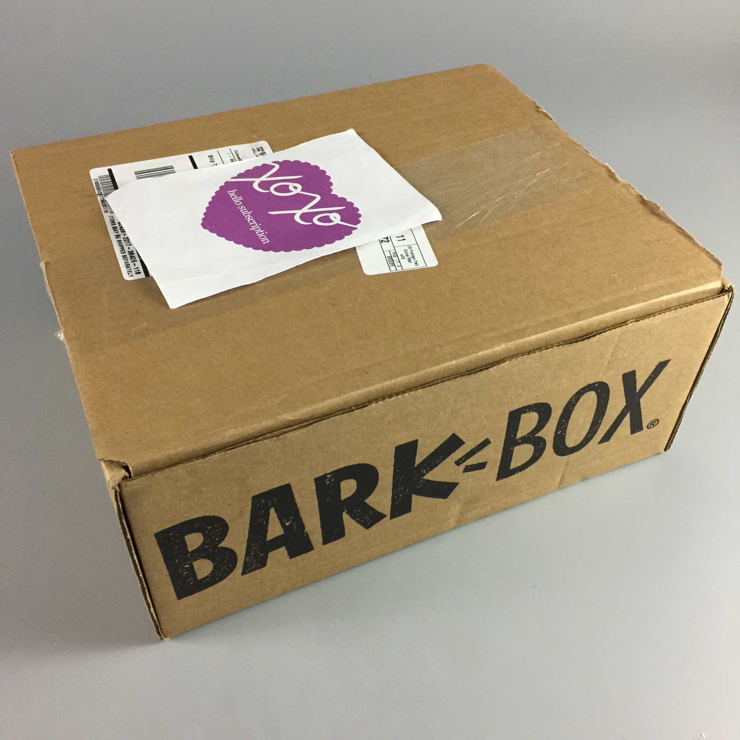 Barkbox September 2017 Subscription Box Review + Coupon Large Dog