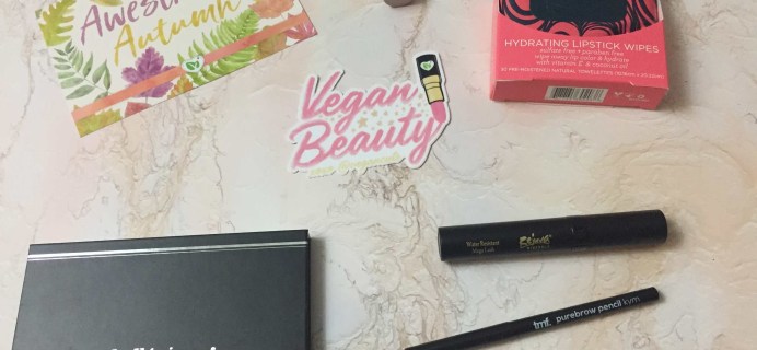 Vegan Cuts Makeup Box Fall 2017 Subscription Box Review