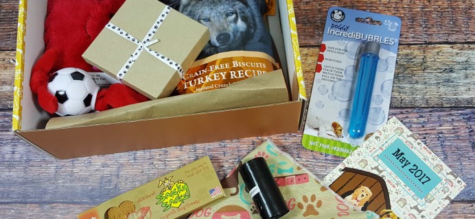 Wigglebutt Box Dog Subscription Box Review – May 2017