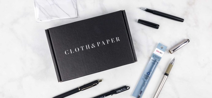 CLOTH & PAPER September 2017 Penspiration Subscription Box Review + Coupon!