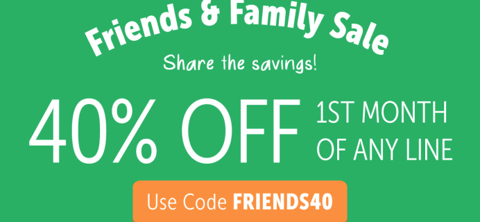 KiwiCo Friends & Family Sale: 40% Off First Month!