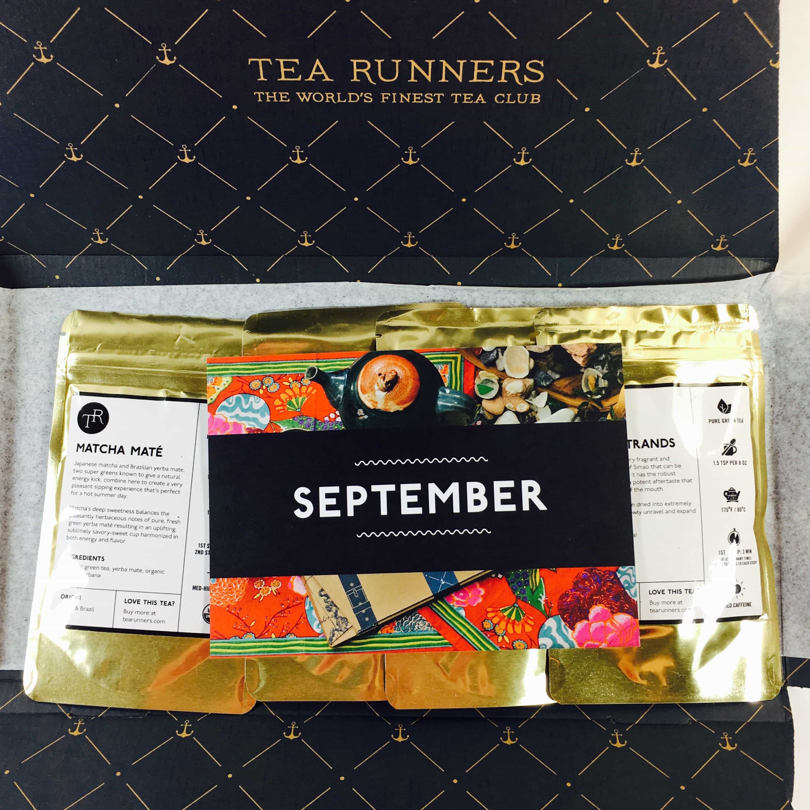 Tea Runners September 2017 Subscription Box Review + Coupon! Hello