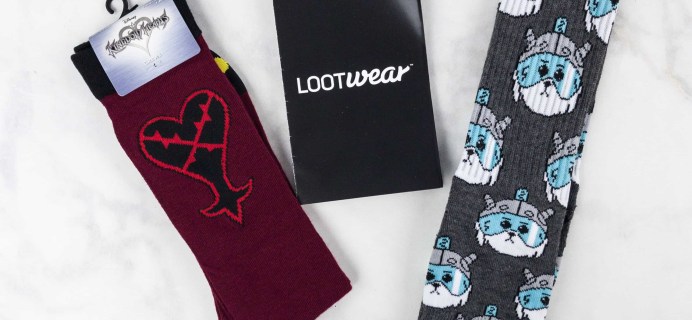 Loot Socks by Loot Crate August 2017 Subscription Box Review & Coupon