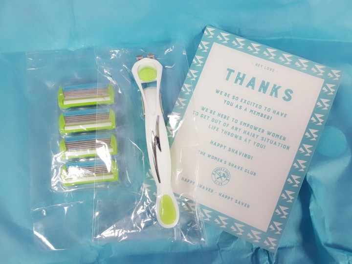 WSC The Women’s Shave Club September 2017 2 Subscription Box Review
