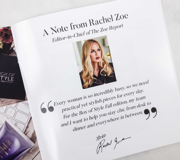 Rachel Zoe Box of Style Fall Box Review - Have Need Want