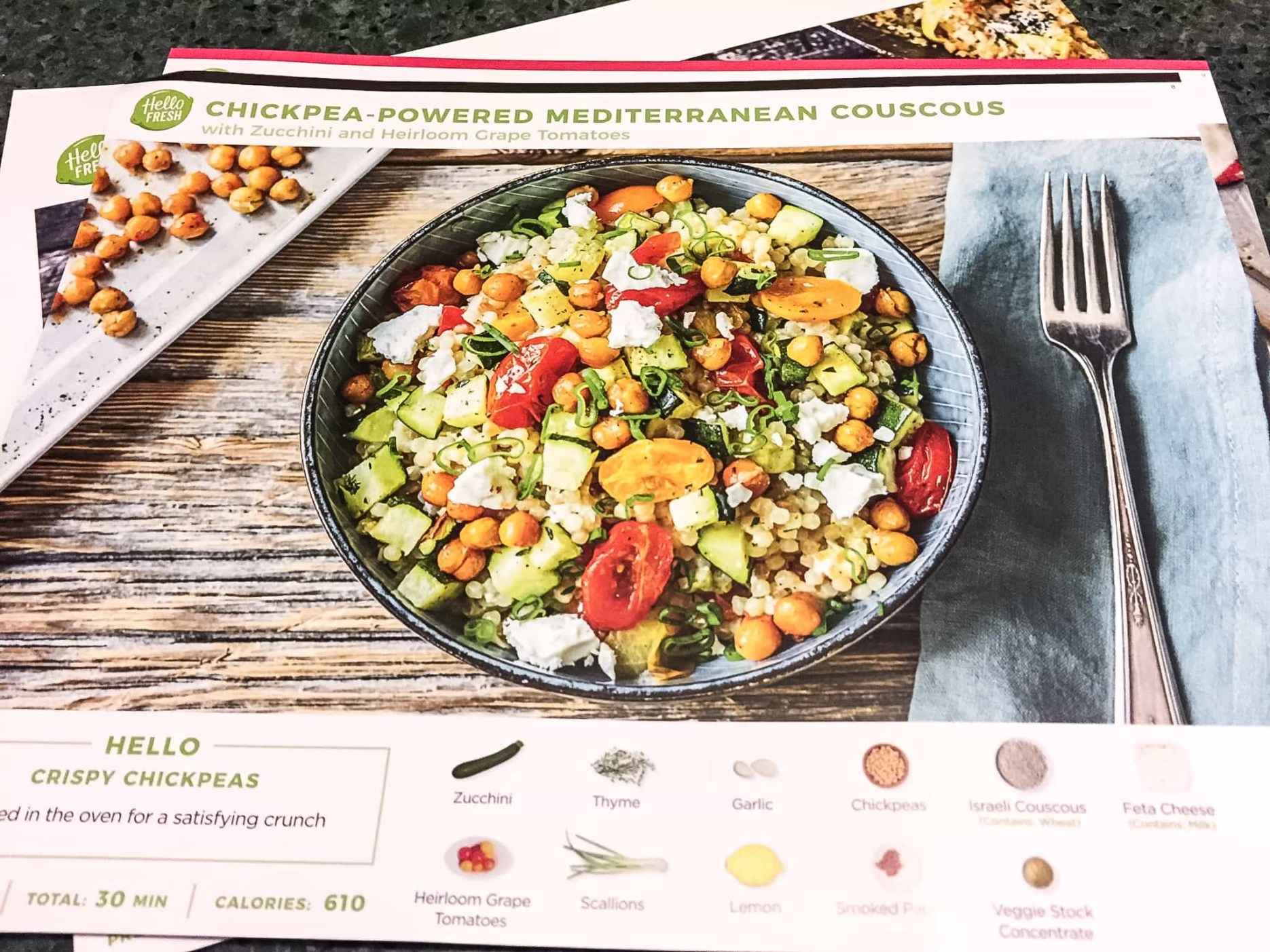 Hello Fresh Vegetarian Subscription Box Review + Coupon - September ...