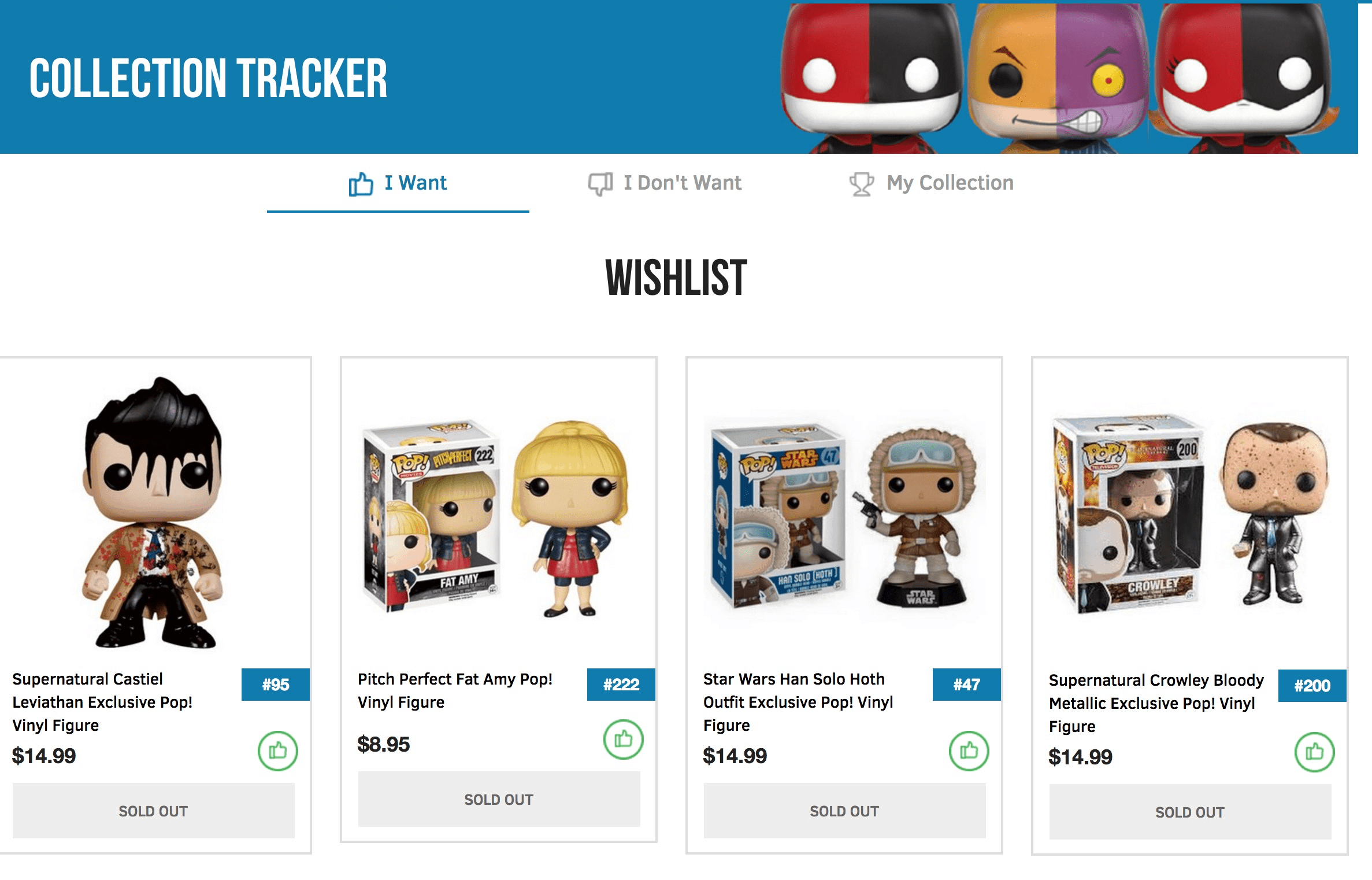 funko pop collection tracker