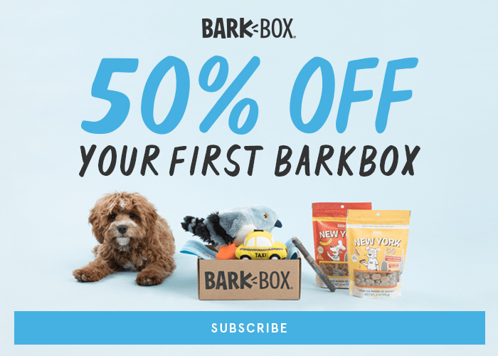 BarkBox Coupon First Box 50 Off with 6+ Month Subscription! Hello