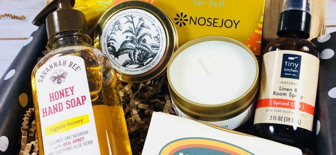 NOSEJOY October 2017 Subscription Box Review + Coupon!