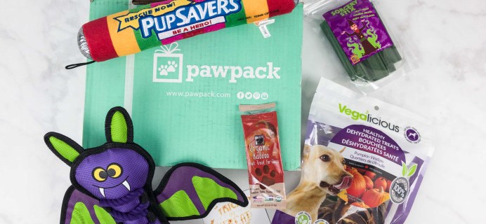 PawPack Dog Subscription Box Review + Coupon – October 2017
