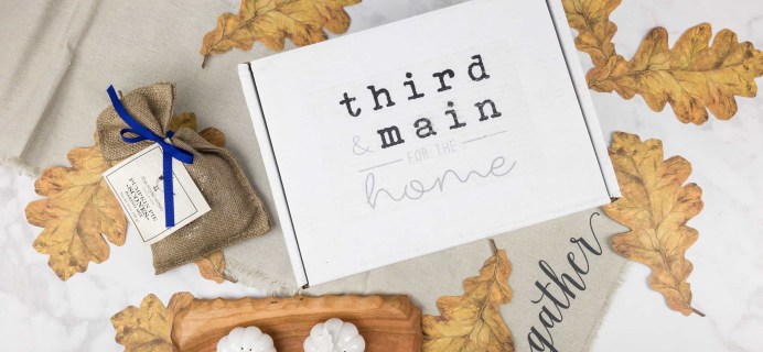 Third & Main November 2017 Subscription Box Review