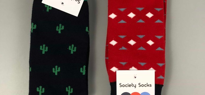 Society Socks November 2017 Subscription Box Review + 50% Off Coupon