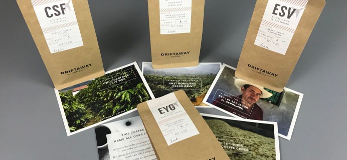 Driftaway Coffee November 2017 Subscription Box Review