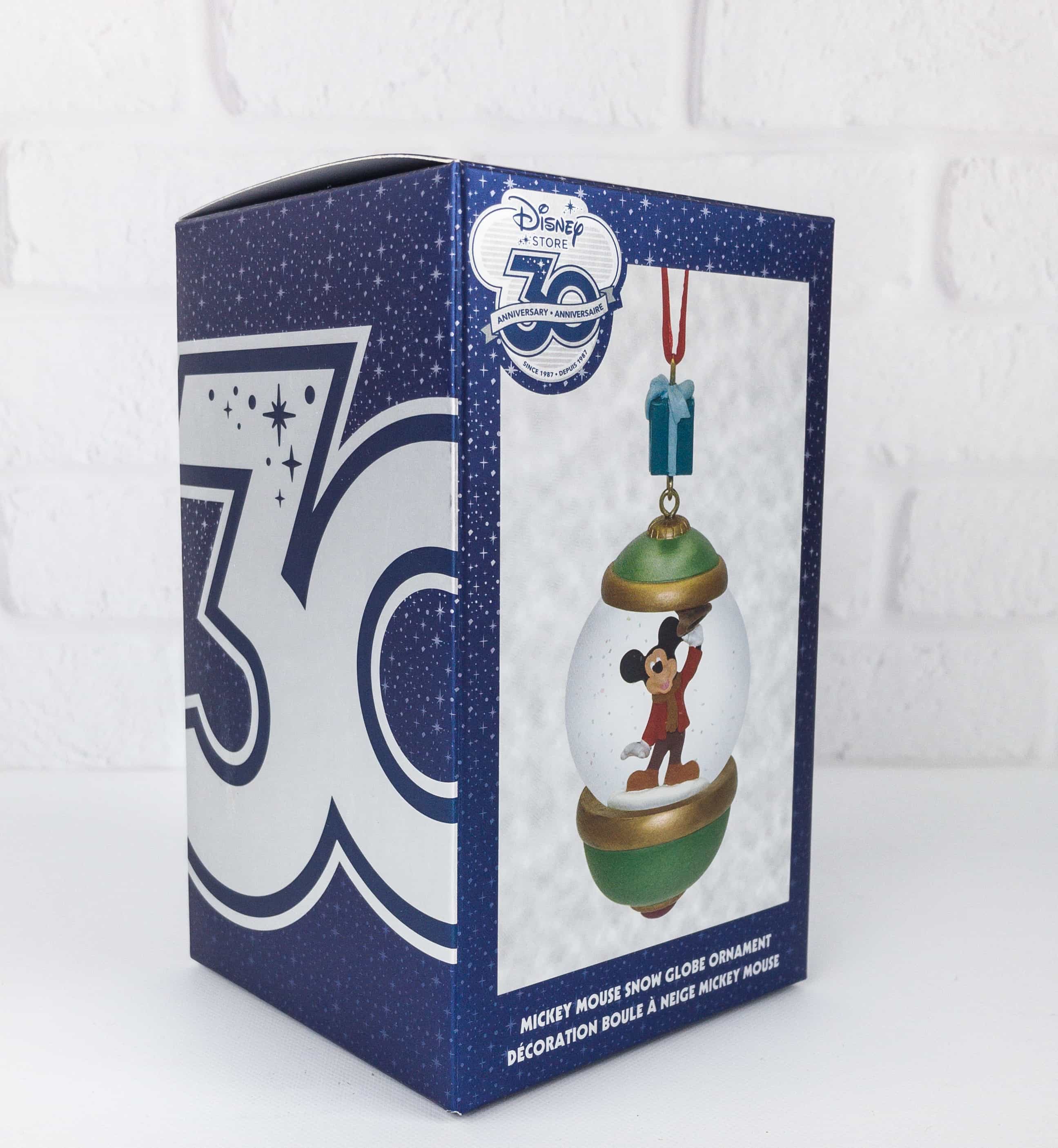 Disney Store 30th Anniversary Snowglobe Ornament Subscription