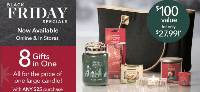 Yankee Candle Black Friday Tote Available Now! $27.99 With $50 Purchase!