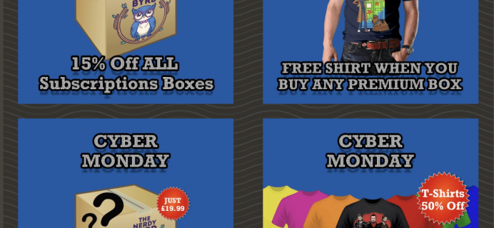 Nerdy Byrd Cyber Monday Sale!