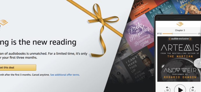 Amazon Audible Year End Deal: $4.95/Month for 3 Months!