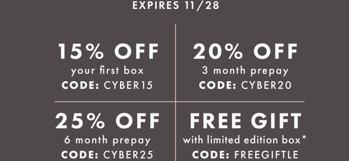 Bombay & Cedar Cyber Monday Deals! Up to 25% Off Subscriptions!