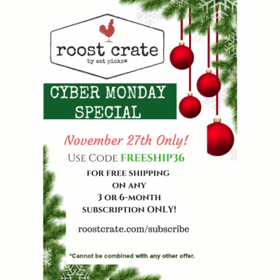 Roost Crate Cyber Monday Coupon: Free Shipping!