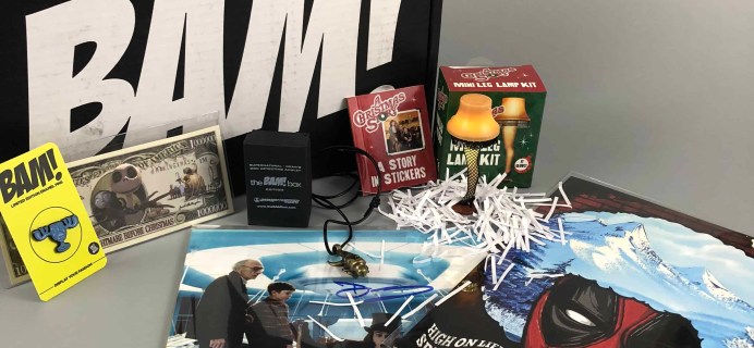 The BAM! Box December 2017 Subscription Box Review & Coupon