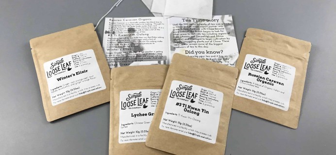 Simple Loose Leaf Tea December 2017 Subscription Box Review