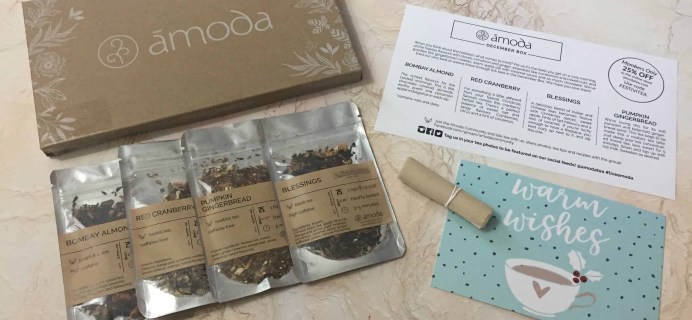 Amoda Tea January 2018 Subscription Box Review + Coupon!