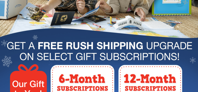 Little Passports Free Rush Shipping Upgrade for Prepaid Subscriptions!