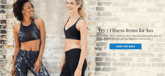 Don’t Forget: Wantable Fitness Edit FREE Styling Fee – 50% Off!