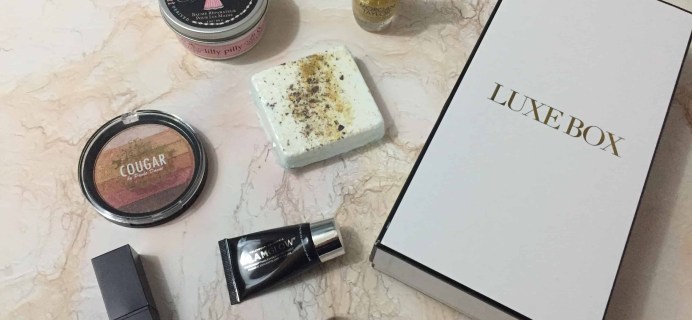 Luxe Box Winter 2017 Subscription Box Review