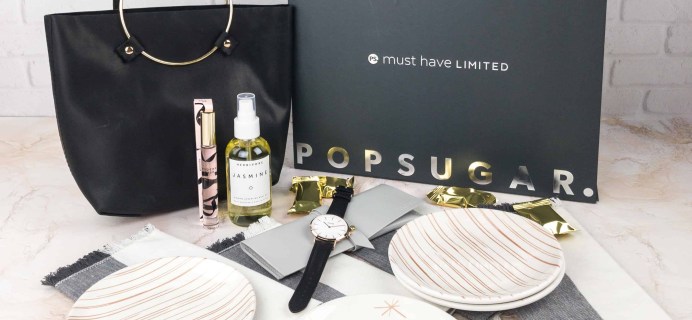 Popsugar Must Have Winter 2017 Limited Edition Box Review