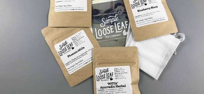 Simple Loose Leaf Tea January 2018 Subscription Box Review