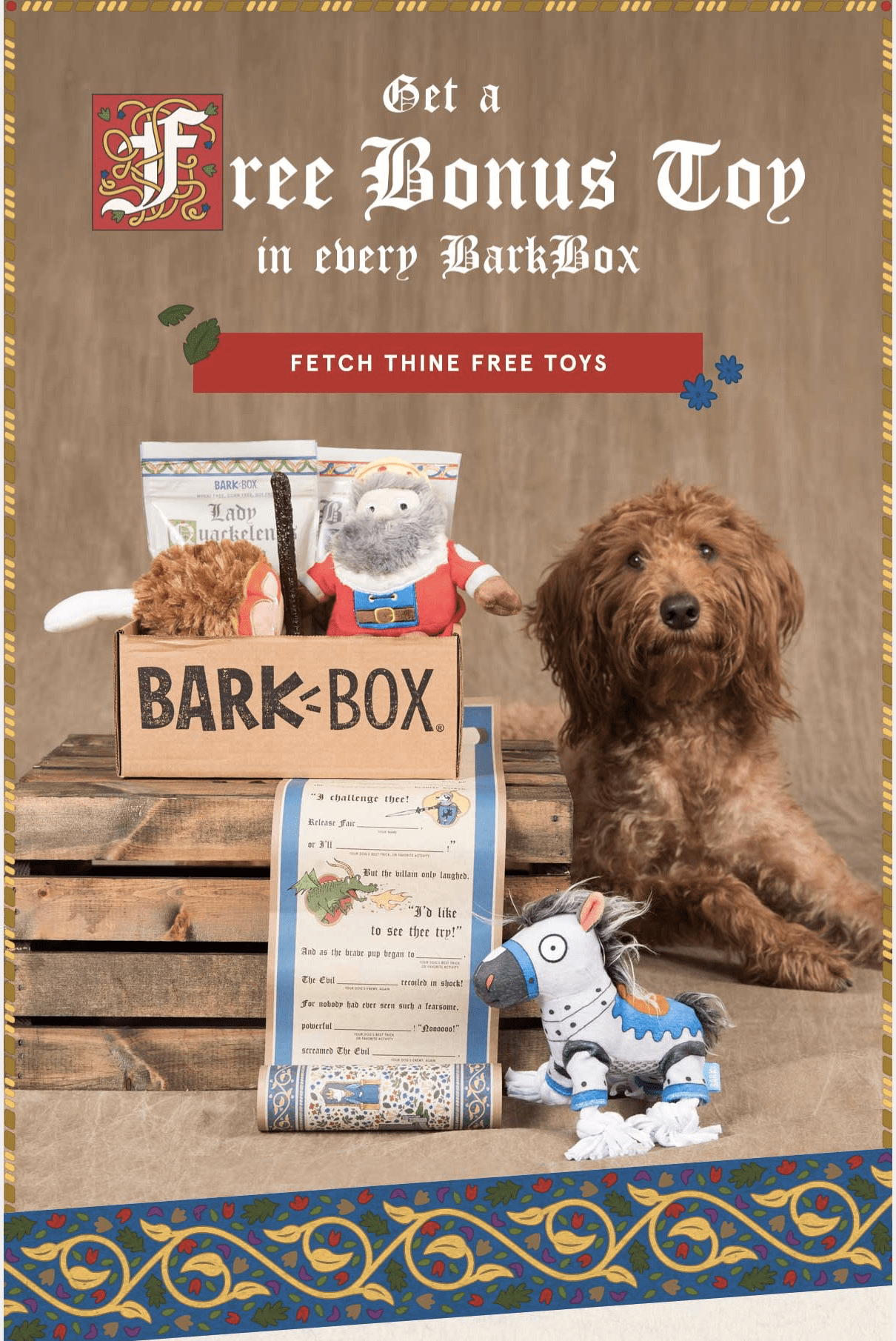 BarkBox Coupon FREE Bonus Toy Every Month! LAST CALL! hello subscription