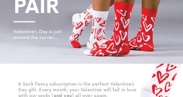 Sock Fancy Valentine’s Day Coupon: Get A Free Pair Of Valentine’s Day Socks With Any New Subscription!