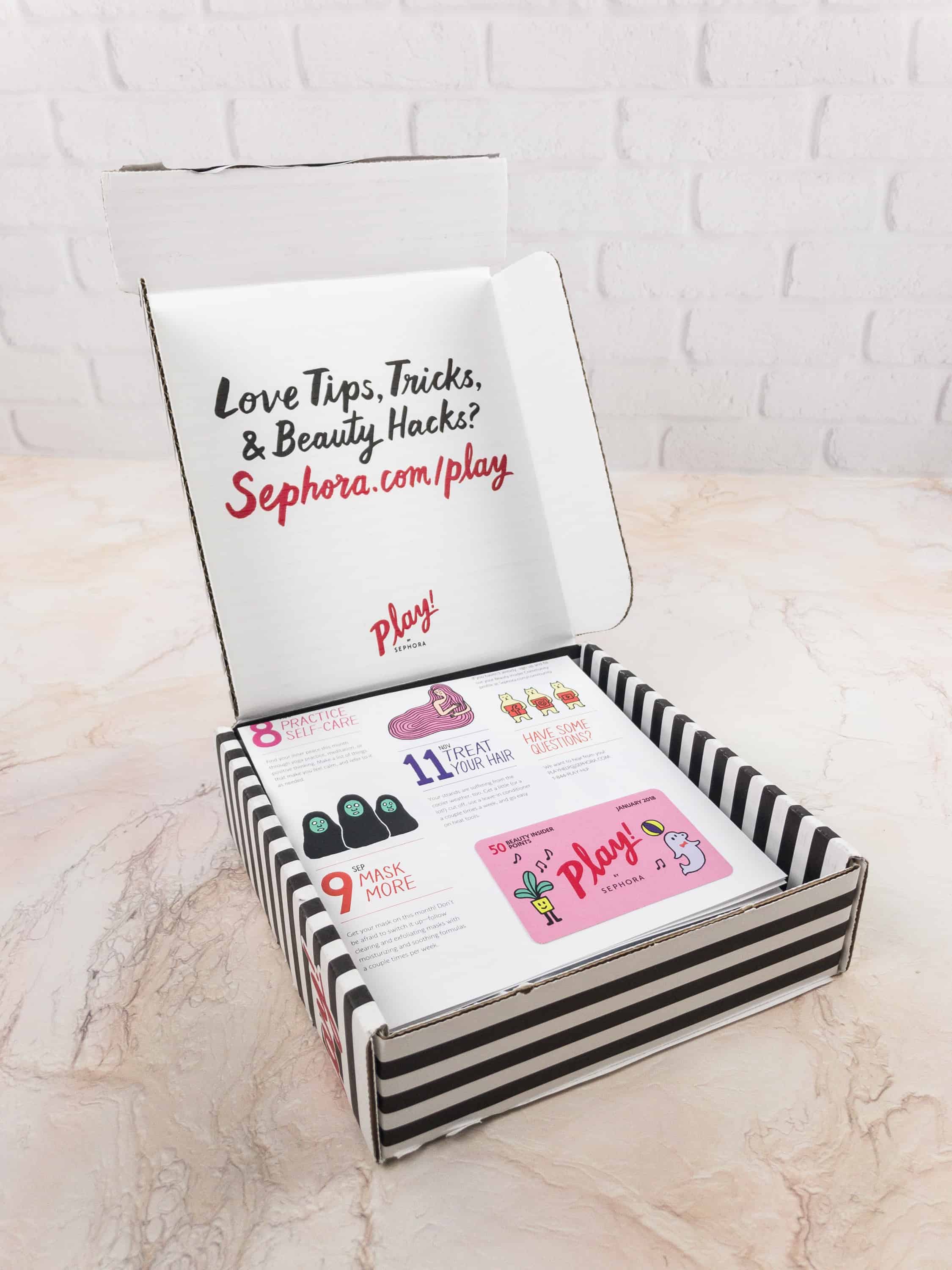 Play! By Sephora January 2018 Subscription Box Review - Hello Subscription