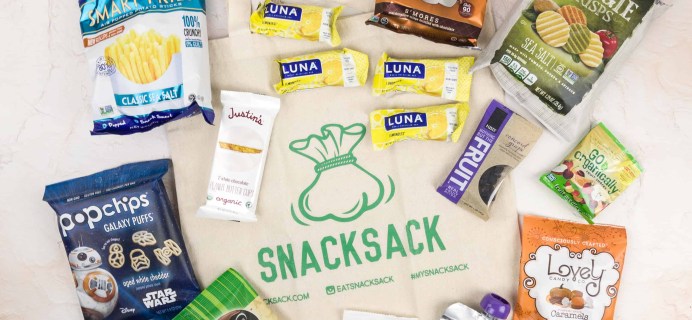 SnackSack December 2017 Subscription Box Review & Coupon