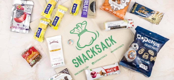 SnackSack December 2017 Subscription Box Review & Coupon – Gluten-Free
