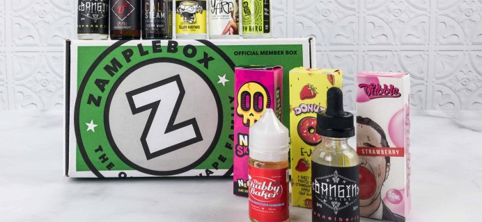 Zamplebox E-Juice January 2018 Subscription Box Review + Coupon!