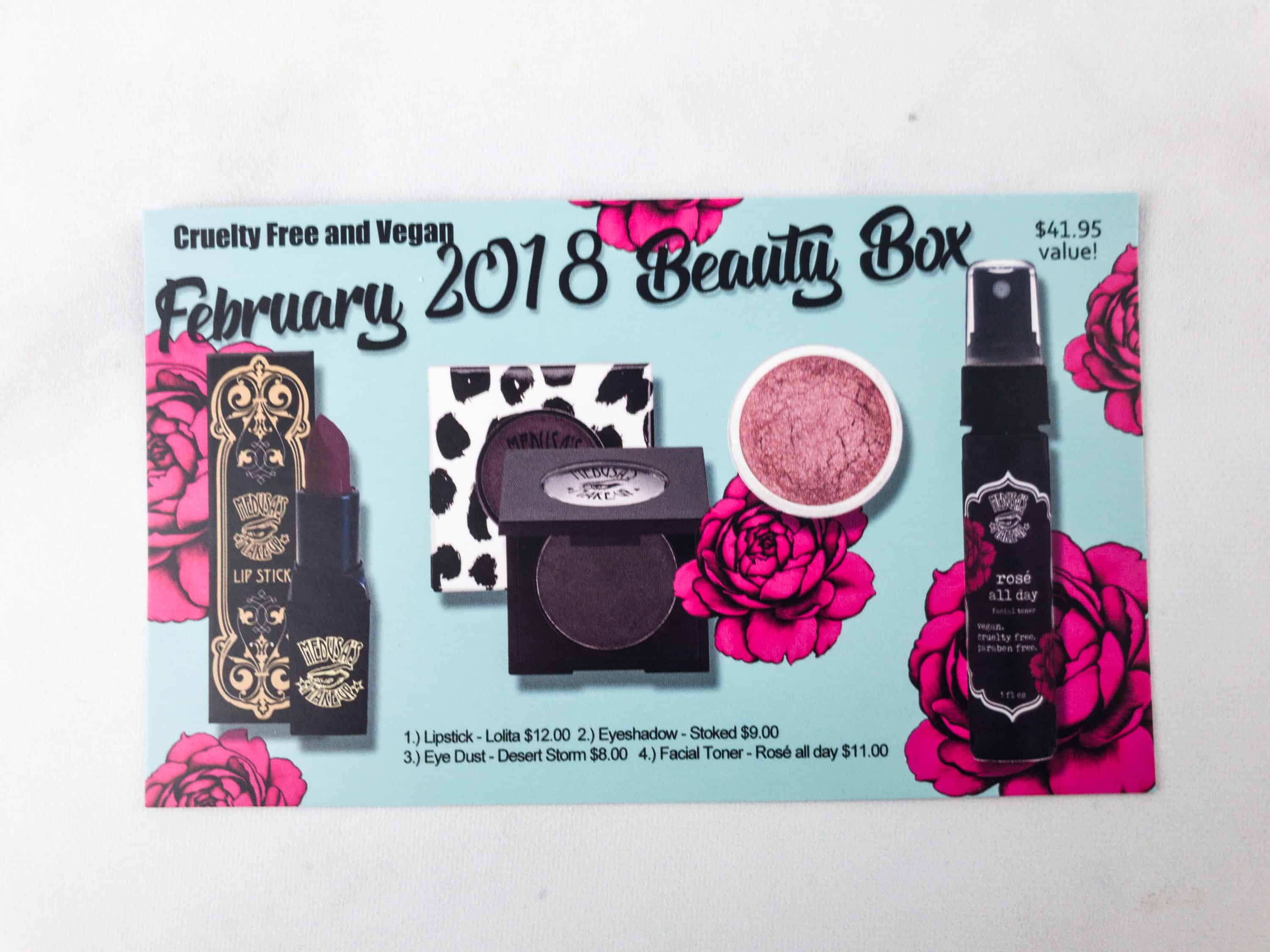 Medusa S Makeup Beauty Box Subscription Box Review February 2018 Hello Subscription