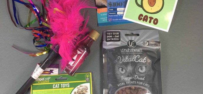 Pet Treater Cat Pack February 2018 Subscription Box Review + Coupon