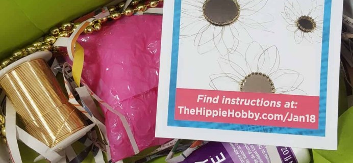 The Hippie Hobby Subscription Box Review & Coupon – January/February 2018