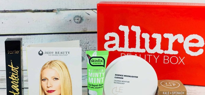 Allure Beauty Box February 2018 Subscription Box Review & Coupon