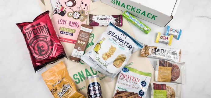 SnackSack February 2018 Subscription Box Review & Coupon – Classic