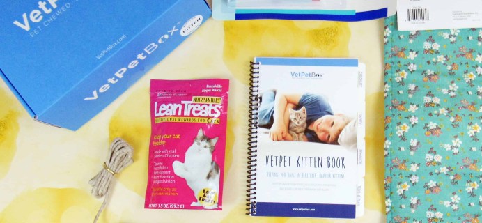 VetPet Box Young Kitten Welcome Box Subscription Box Review