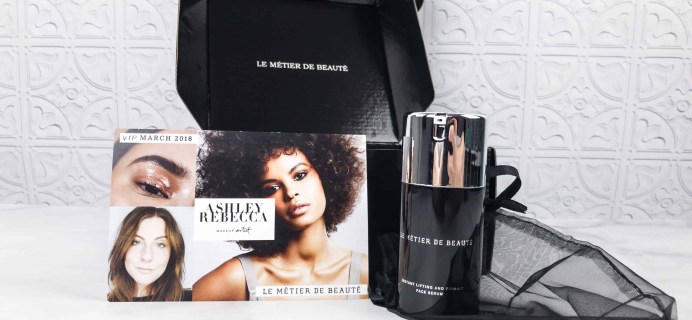 Le Métier de Beauté Beauty Vault VIP Subscription Box Review – March 2018