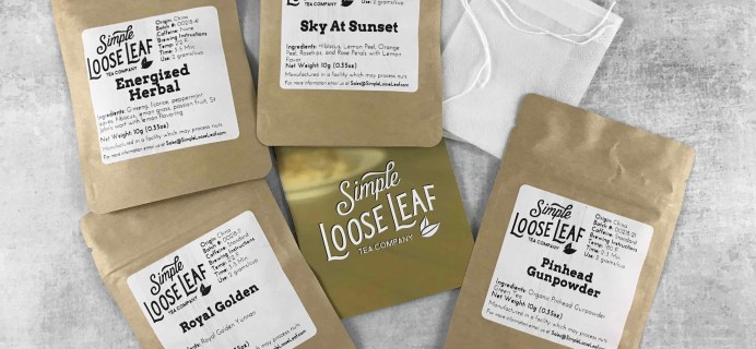 Simple Loose Leaf Tea March 2018 Subscription Box Review + Coupon!